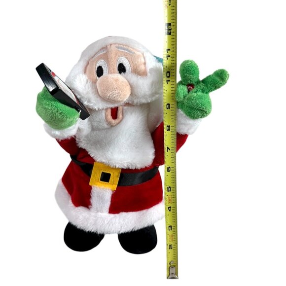 Gemmy Santa Claus Musical Plush Phone Flashes Dances Let Me Take A Selfie NEW - Picture 7 of 7